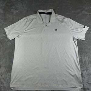 Nike Golf Polo Shirt Mens XXL Striped Mickey Mouse Dri Fit Disney Performance